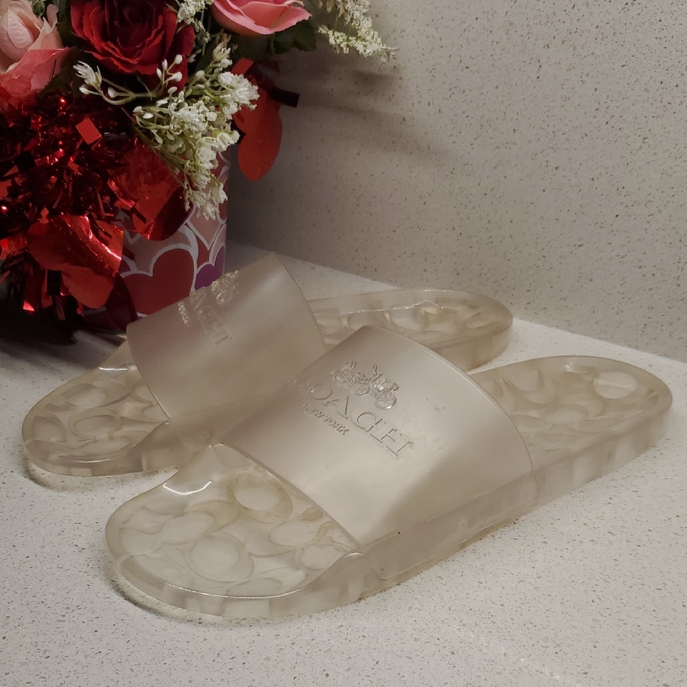 Coach Clear Sandals